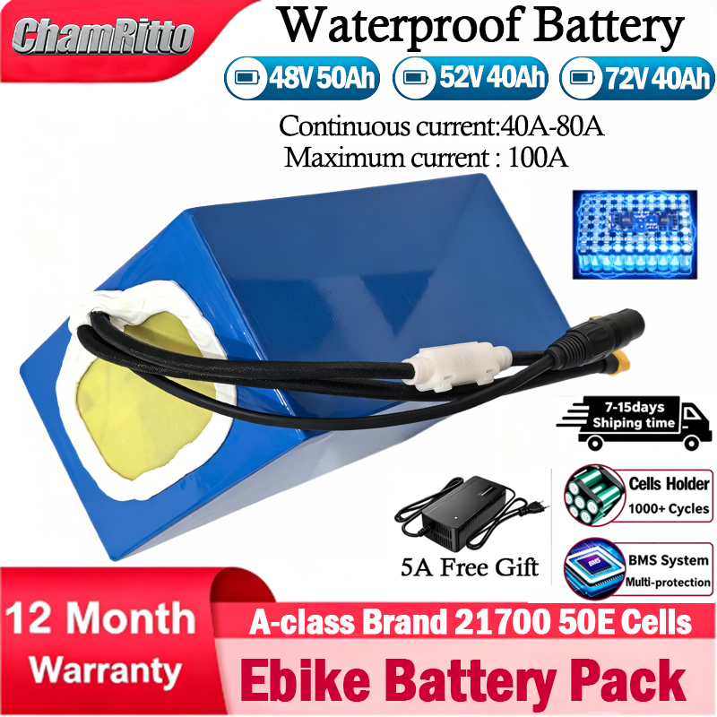 60V 30Ah 21700 Battery Pack - 21700 E-Bike/Scooter-Akku 52V 48V 72V 60V