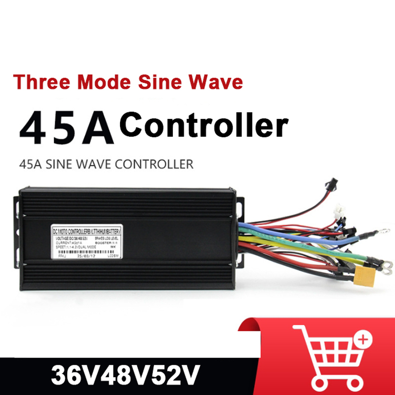 72V 45A Dual Controller - 15-Röhren-Drei-Modus-45-A-SinusWave-Controller 36 V 48 V 52