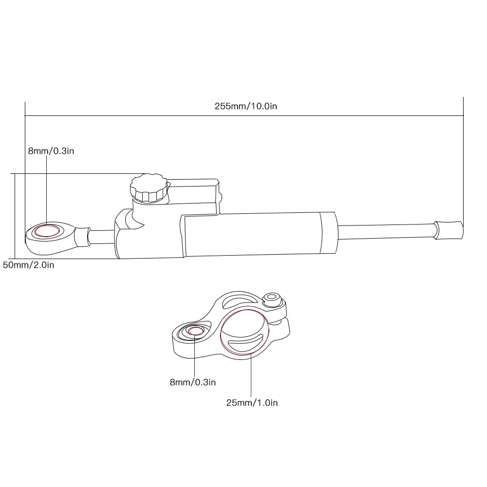 CNC-einstellbares Motorräder-L – Steering Damper Stabilizer Kit Cnc Bewertung und Preis