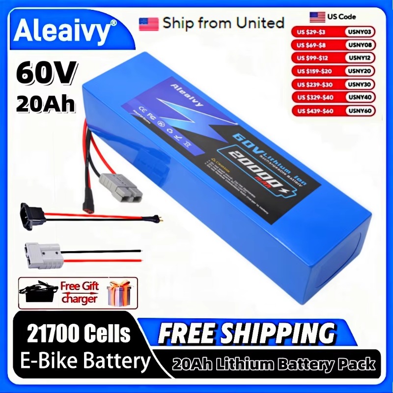 Aleaivy 60V 20Ah 30Ah 21700 Li – 60V 30Ah 21700 Battery Pack Bewertung und Preis